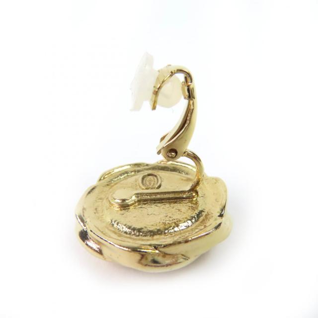 美品◇CHANEL シャネル Ａ22Ａ ココマーク 両耳用 イヤリング アクセサリー ゴールド ブラック 箱付き フランス製 レディース_4