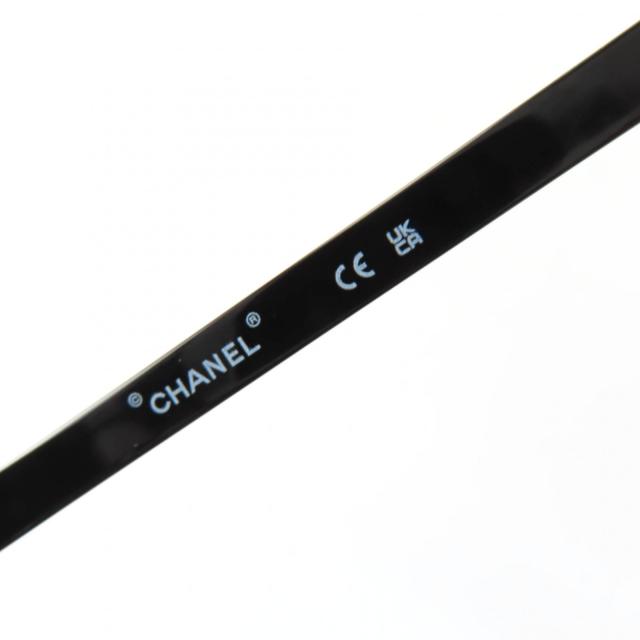 極美品☆CHANEL シャネル 71541L2616 ロゴ スクエア 現行品 サングラス アイウェア ブラック 箱・ケース付き イタリア製 レディース_8