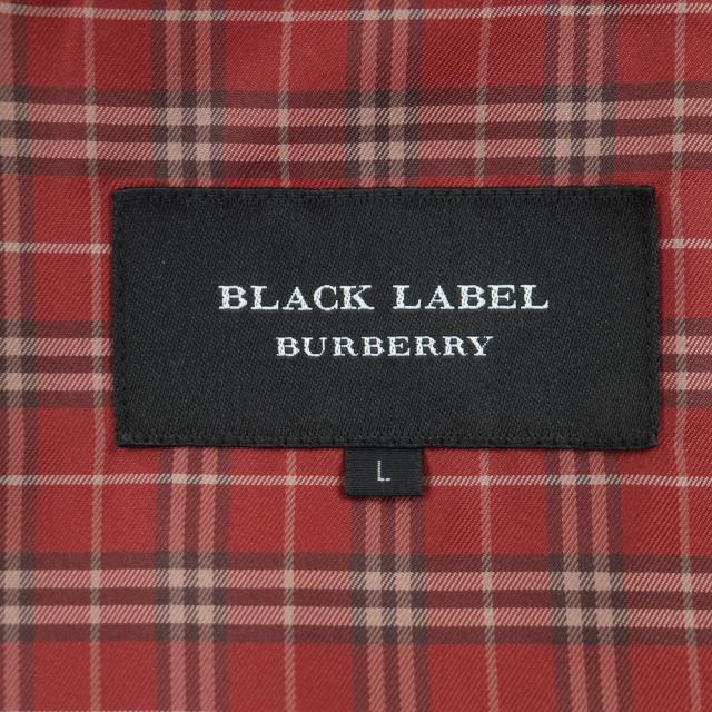 良品▼BURBERRY BLACK LABEL バーバリーブラックレーベル 落ち込むラインドライブ 襟ラビットファー ボンネット入 3WAY WZIPUP 落ち込む厚地の外套 L 定まり品