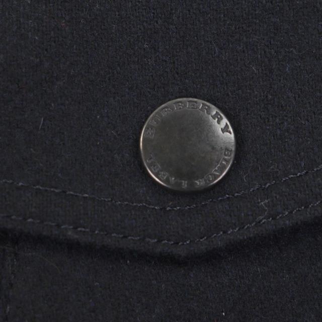 良品▼BURBERRY BLACK LABEL バーバリーブラックレーベル 落ち込むラインドライブ 襟ラビットファー ボンネット入 3WAY WZIPUP 落ち込む厚地の外套 L 定まり品