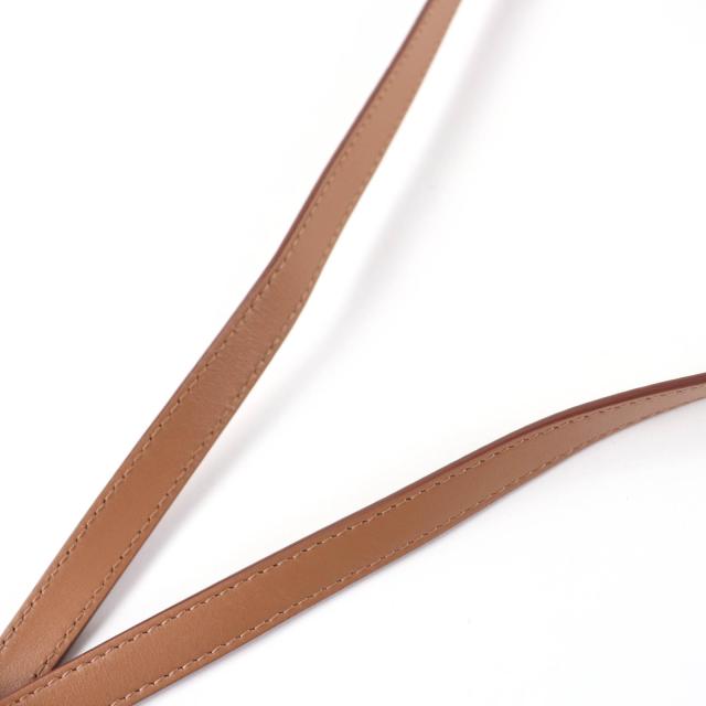 極美品☆BURBERRY バーバリー グレース ロゴ入り レザー ショルダーバッグ ブラウン 保存袋付き イタリア製 レディース_5