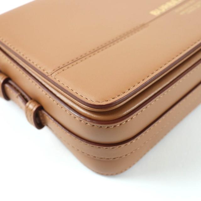 極美品☆BURBERRY バーバリー グレース ロゴ入り レザー ショルダーバッグ ブラウン 保存袋付き イタリア製 レディース_6