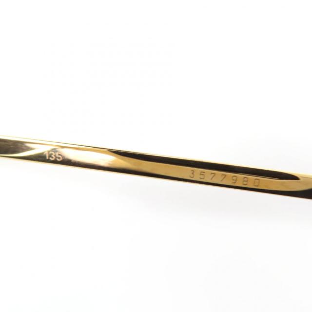 美品☆Cartier カルティエ 135 リムレス ツーポイント メガネ 眼鏡 アイウェア ゴールド 度入り フランス製 レディース