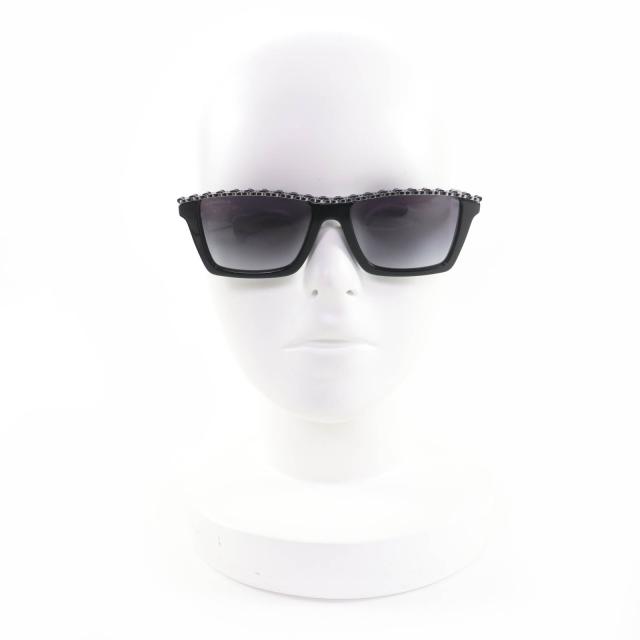 未使用品★CHANEL シャネル 5548-Q-A レクタングル シェイプ サングラス 現行品 ココマーク アイウェア 黒 54□17 140 箱・ケース付_2