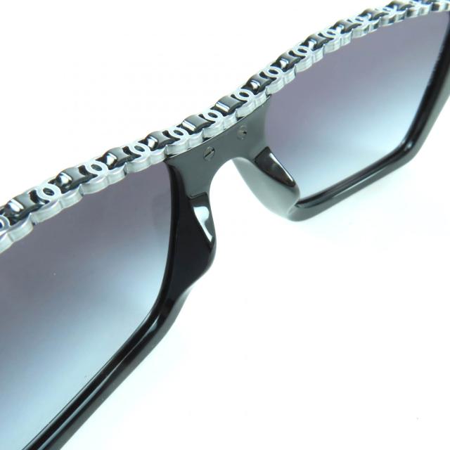 未使用品★CHANEL シャネル 5548-Q-A レクタングル シェイプ サングラス 現行品 ココマーク アイウェア 黒 54□17 140 箱・ケース付_6