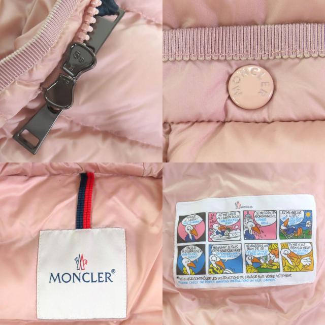 未使用品◇MONCLER モンクレール 23-24AW I29541C00014 HIRMA ロゴワッペン付き ダウンコート ピンク 12anni152cm 正規品 キッズ 大人OK_7