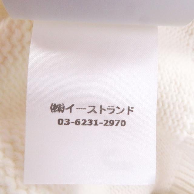 未使用品□OFF-WHITE オフホワイト 24AW OMHE198F24 SHARED LOGO KNIT CREWNECK ロゴニット セーター クリーム M 正規品_8