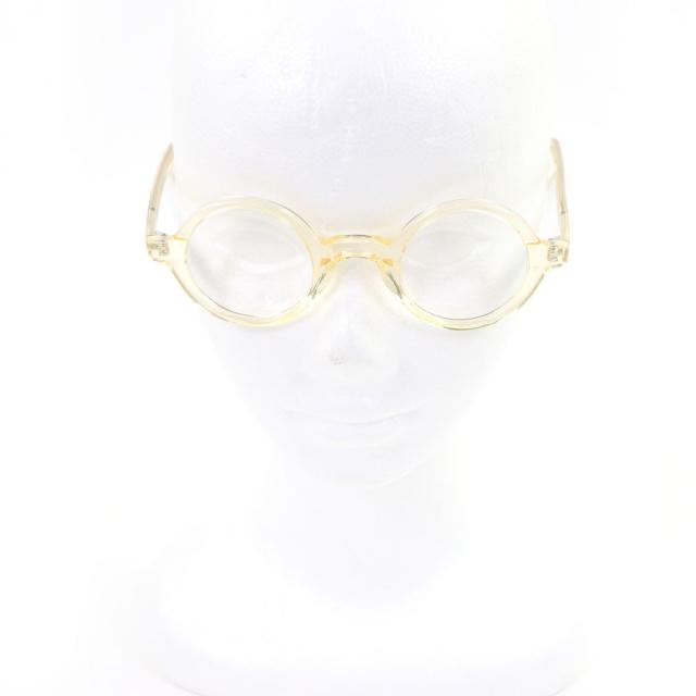 美品□MOSCOT モスコット ZOLMAN ラウンドフレーム メガネ 眼鏡 アイウェア フレッシュ 42□28-145 ケース付き メンズ