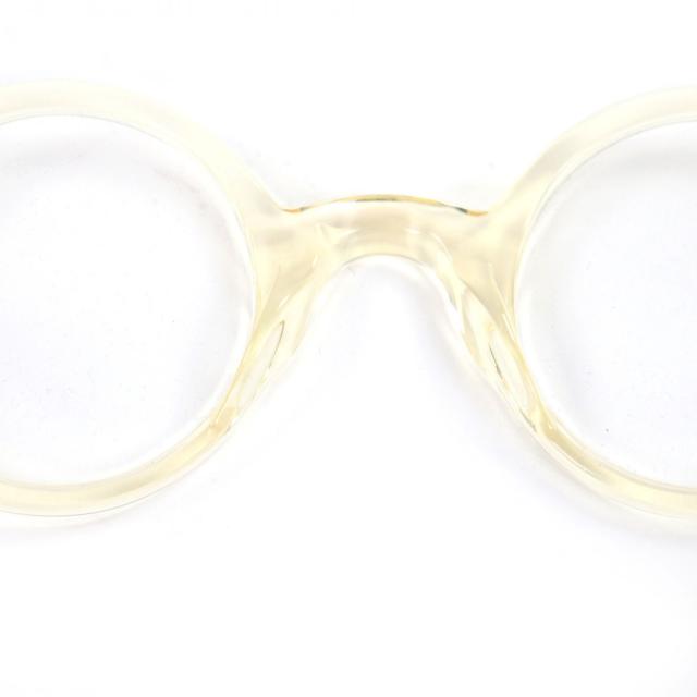 美品□MOSCOT モスコット ZOLMAN ラウンドフレーム メガネ 眼鏡 アイウェア フレッシュ 42□28-145 ケース付き メンズ