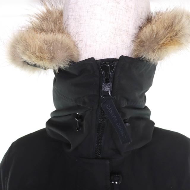 良品☆CANADA GOOSE カナダグース 2090LB LORETTE PARKA ブラックレーベル ファー・フード付 ダウンコート ブラック S 正規品 レディース_3