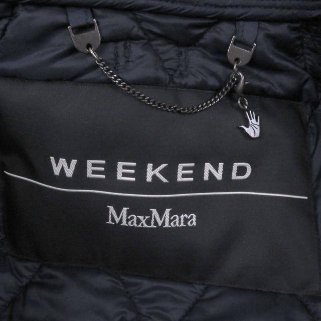 美品□WEEKEND MaxMara ウィークエンド マックスマーラ 548604136 ベルテッド キルティングジャケット ブラウン 42 正規品 レディース_6