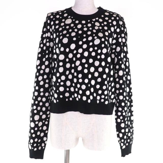 極美品☆LOUIS VUITTON×Yayoi Kusama ルイヴィトン×草間彌生 23SS シルク混 インフィニティ ドット クロップド ニット XXL 正規品
