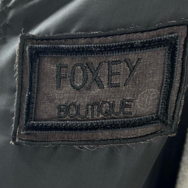 極美品▲FOXEY BOUTIQUE フォクシー ブティック 40155 コットン ノースリ ドレス ワンピース ブラック 40 日本製 正規品 レディース_5