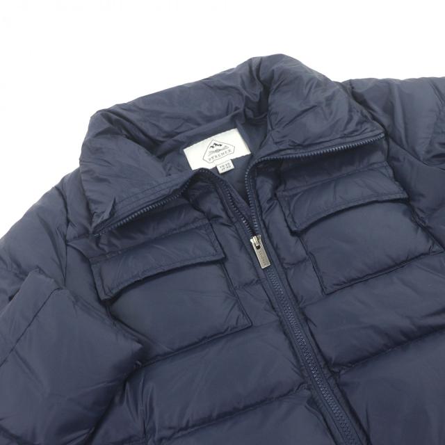 美品□Pyrenex ピレネックス BASILE ロゴワッペン スタンドカラー ダウンジャケット ネイビー XS ブルガリア製 正規品 メンズオススメ◎_1