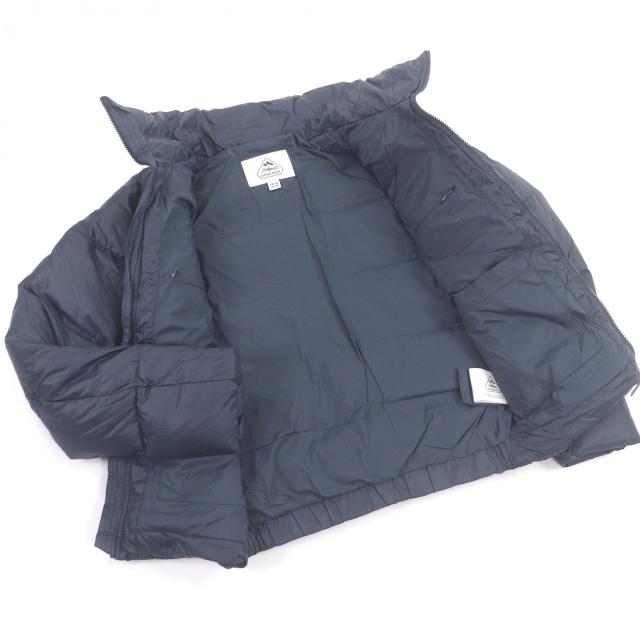 美品□Pyrenex ピレネックス BASILE ロゴワッペン スタンドカラー ダウンジャケット ネイビー XS ブルガリア製 正規品 メンズオススメ◎_2