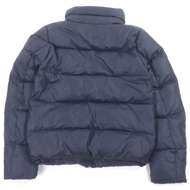 美品□Pyrenex ピレネックス BASILE ロゴワッペン スタンドカラー ダウンジャケット ネイビー XS ブルガリア製 正規品 メンズオススメ◎_3