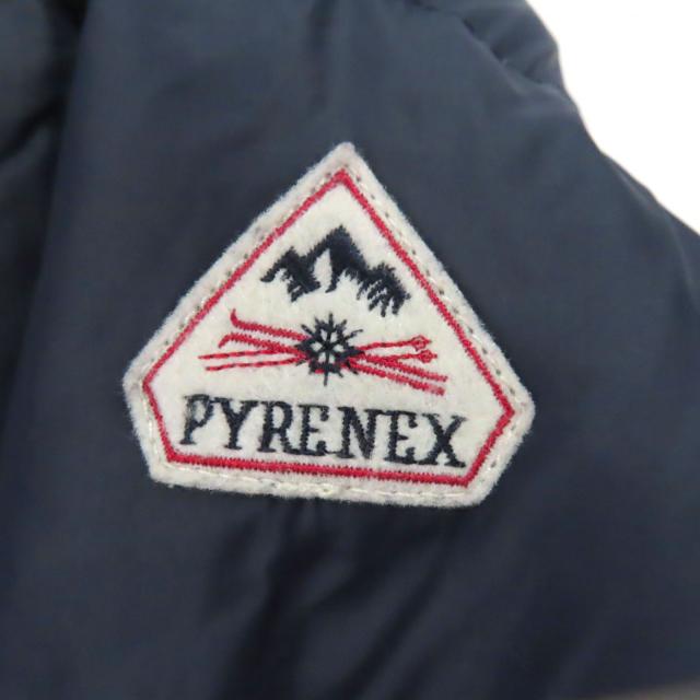 美品□Pyrenex ピレネックス BASILE ロゴワッペン スタンドカラー ダウンジャケット ネイビー XS ブルガリア製 正規品 メンズオススメ◎_5