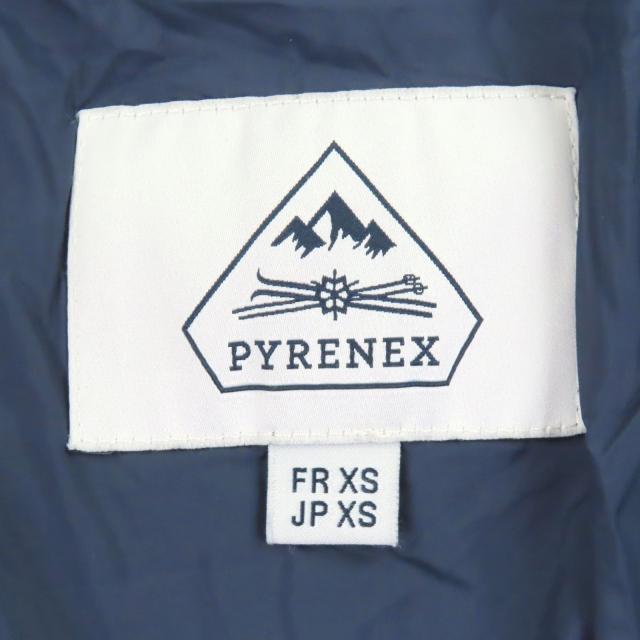 美品□Pyrenex ピレネックス BASILE ロゴワッペン スタンドカラー ダウンジャケット ネイビー XS ブルガリア製 正規品 メンズオススメ◎_6