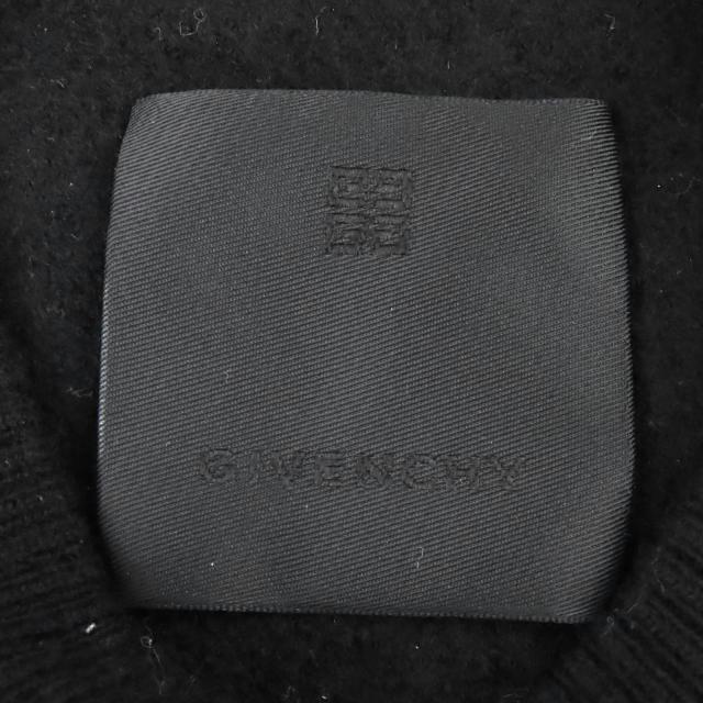 美品△GIVENCHY ジバンシィ BM90H84Y9F ウール 4G ロゴ総柄 長袖 ニット セーター ブラック ホワイト S 正規品 メンズ オススメ◎_3