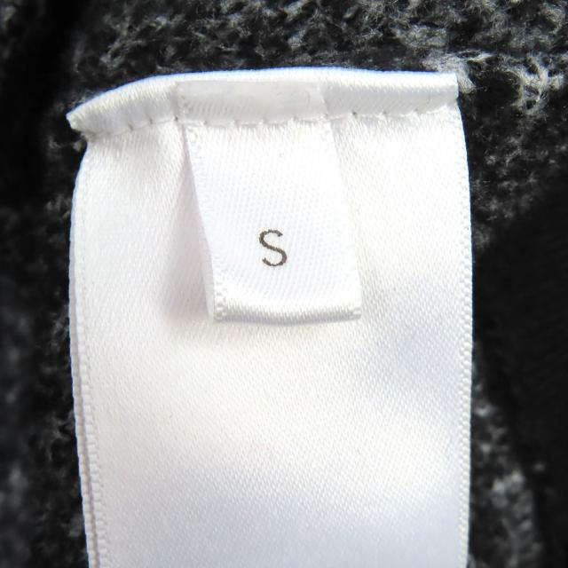 美品△GIVENCHY ジバンシィ BM90H84Y9F ウール 4G ロゴ総柄 長袖 ニット セーター ブラック ホワイト S 正規品 メンズ オススメ◎_4