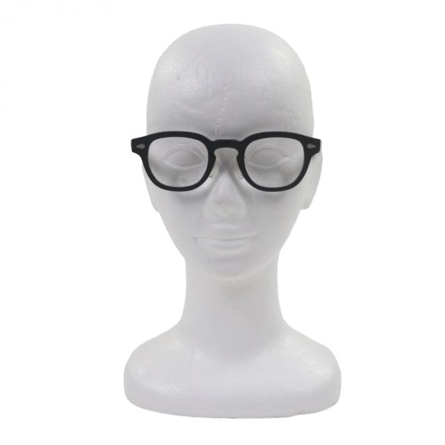 極美品▼MOSCOT モスコット LEMTOSH レムトッシュ メガネ 眼鏡 アイウェア マットブラック 44□24-140 度入り ケース付き メンズ