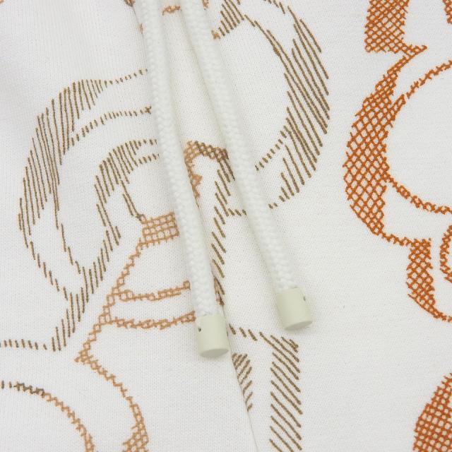 極美品▲HERMES エルメス 23AW 3H4412DE Do Re Boucles ドレ・バックル 綿織物100％ 遊撃手ズボン下 38 フランス共和国製 定まり品 レディース