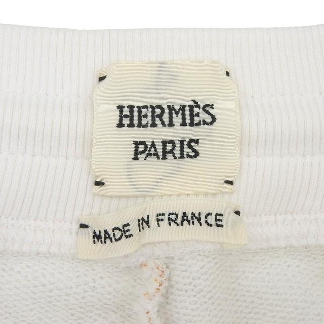 極美品▲HERMES エルメス 23AW 3H4412DE Do Re Boucles ドレ・バックル 綿織物100％ 遊撃手ズボン下 38 フランス共和国製 定まり品 レディース