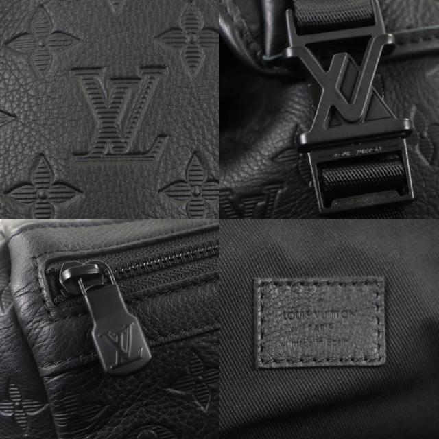 未使用品▼LOUIS VUITTON ルイヴィトン M24776 ゲットアウェイ・バックパック モノグラムシャドウ レザー ノワール メンズ 定価687500円_9