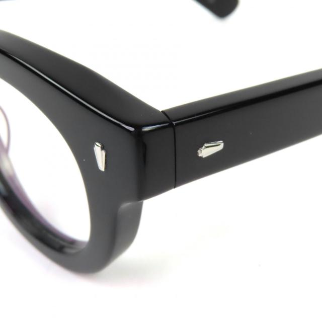 良品△EFFECTOR エフェクター TANTO ボストン メガネ 眼鏡 アイウェア ブラック 度入り ケース付き 日本製 メンズ