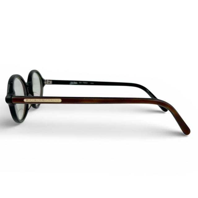 美品▲JEAN-PAUL GAULTIER ジャンポールゴルチエ 55-7003 メガネ 眼鏡 アイウェア ブラウン 48□19 145 度入り 日本製 メンズ