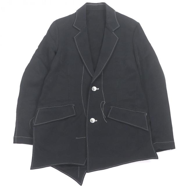 極美品□sulvam サルバム SP-J06-200 Stitch 2 button jacket 総柄 ステッチデザイン ジャケット S 日本製 正規品 メンズ
