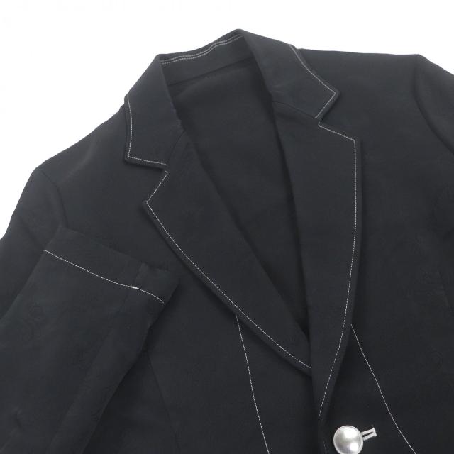 極美品□sulvam サルバム SP-J06-200 Stitch 2 button jacket 総柄 ステッチデザイン ジャケット S 日本製 正規品 メンズ_1
