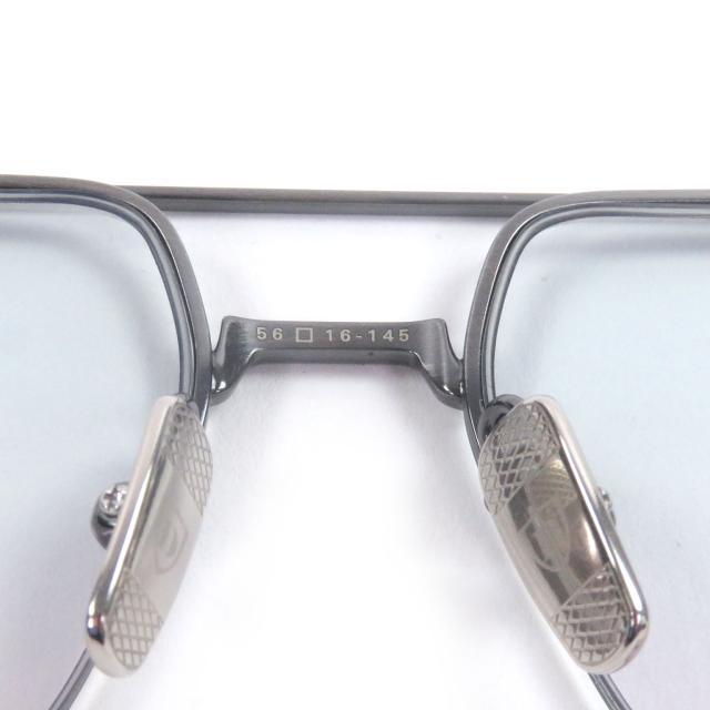 未使用品□DITA ディータ DTX191 ARTOA.13 ツーブリッジ メガネ 眼鏡 アイウェア ガンメタリック 56□16-145 日本製