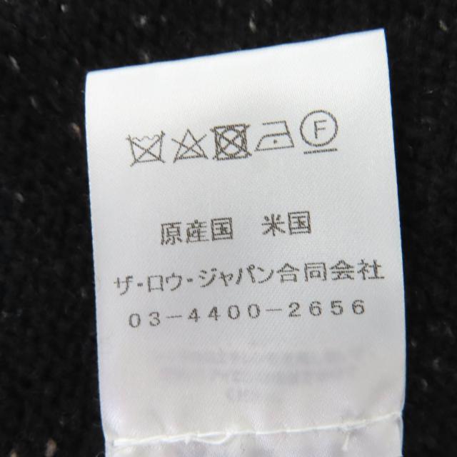 極美品☆THE ROW ザロウ 5372-Y460 ウール100％ ボトルネック 長袖 ニット トップス ブラック系 S USA製 正規品 レディース_6