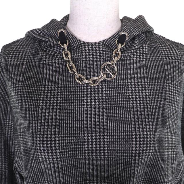 極美品△LOUIS VUITTON ルイヴィトン 23AW 1AC3MF プリンスオブウェールズフーディドレス グレンチェックワンピース S 正規品 定価365200_3