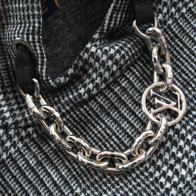 極美品△LOUIS VUITTON ルイヴィトン 23AW 1AC3MF プリンスオブウェールズフーディドレス グレンチェックワンピース S 正規品 定価365200_5