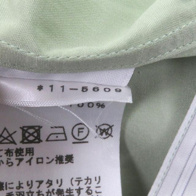 未使用品□HERMES エルメス 21SS コットン100％ ジップデザイン ショートスリーブ カットソー ライトグリーン 41 フランス製 正規品_7