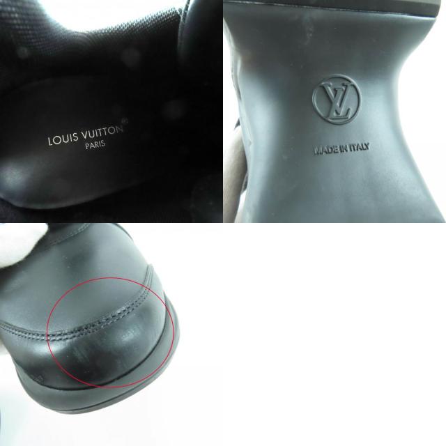 極美品★LOUIS VUITTON ルイヴィトン 2024年製 アークライトライン モノグラム レザー スニーカー ブラック 希少大きいサイズ41 メンズOK_9