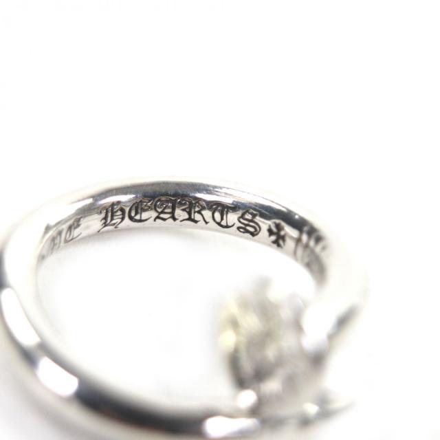 美品▼CHROME HEARTS クロムハーツ NAIL FLAT ネイルフラットリング　 CHプラス 925 リング・指輪 シルバー 日本サイズ8号相当 重量5.8g_6
