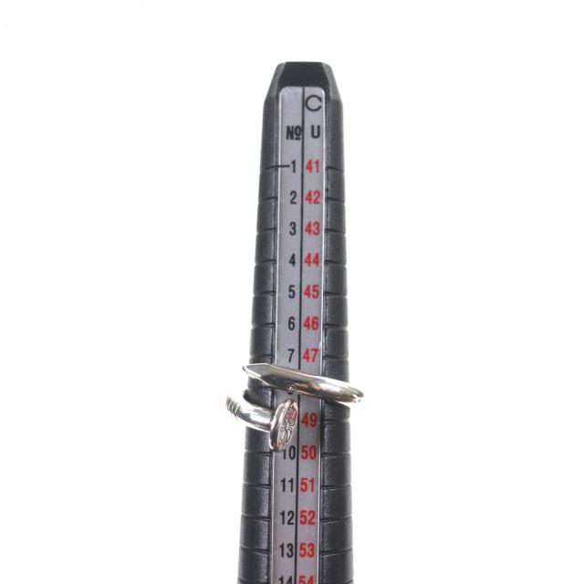 美品▼CHROME HEARTS クロムハーツ NAIL FLAT ネイルフラットリング　 CHプラス 925 リング・指輪 シルバー 日本サイズ8号相当 重量5.8g_8