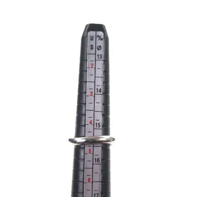 美品▼CHROME HEARTS クロムハーツ NAIL FLAT ネイルフラットリング　 CHプラス 925 リング・指輪 シルバー 日本サイズ8号相当 重量5.8g_9