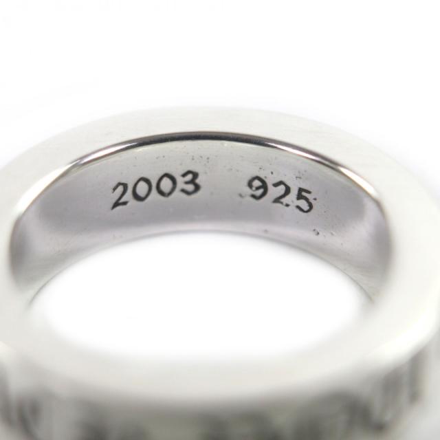 美品▼CHROME HEARTS クロムハーツ スペーサーリング FUCK YOU 6mm 925 リング・指輪 シルバー 日本サイズ16号相当 重量11.9g メンズ_3
