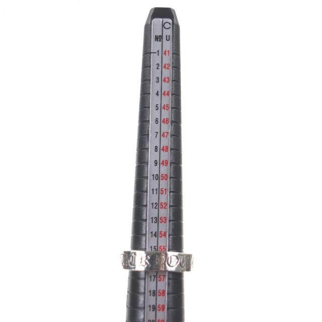美品▼CHROME HEARTS クロムハーツ スペーサーリング FUCK YOU 6mm 925 リング・指輪 シルバー 日本サイズ16号相当 重量11.9g メンズ_5