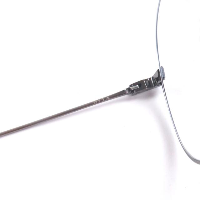 極美品□DITA ディータ DTX161 ARTOA-79 ツーブリッジ メガネ 眼鏡 アイウェア ガンメタリック 56□17-145 日本製 メンズ_7
