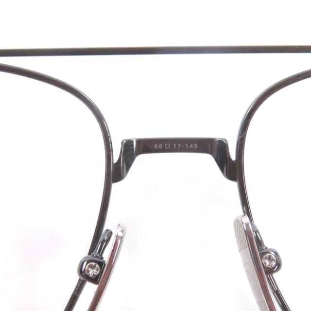 極美品□DITA ディータ DTX161 ARTOA-79 ツーブリッジ メガネ 眼鏡 アイウェア ガンメタリック 56□17-145 日本製 メンズ_9