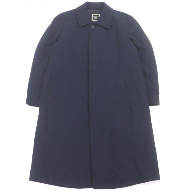 美品□Christian Dior MONSIEUR クリスチャンディオールムッシュ ヴィンテージ カシミヤ100% ステンカラーコート ネイビー M メンズ 21,087円