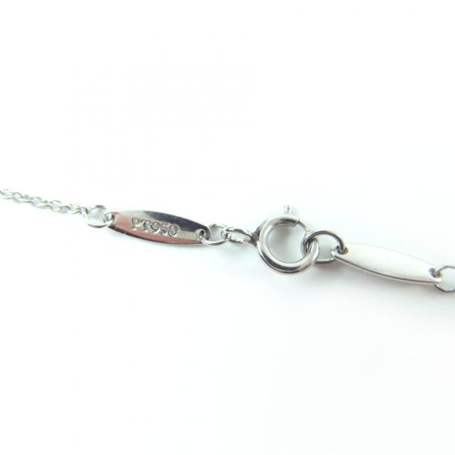美品☆TIFFANY&Co. ティファニー バイ ザ ヤード シングル ダイヤモンド ペンダント PT950 枠直径約4.12mm 0.12ct 重量2.48g_4