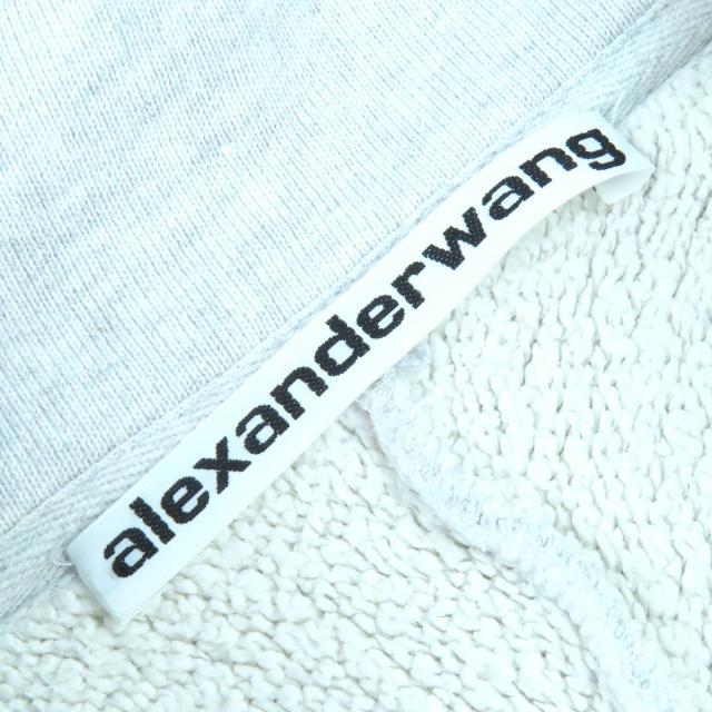 【ドンドン見直し】美品△Alexander Wang アレキサンダーワン 23SS UCC1231600 HALF ZIP SWEATSHIRT WITH NY PUFF GRAPHIC XS グレー_3
