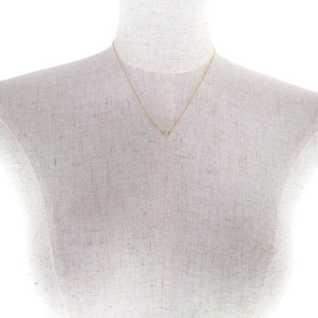極美品★TIFFANY&Co. ティファニー エルサペレッティ バイザヤード AU750 1P ダイヤ ネックレス ゴールド 総重量1.77g レディース_2