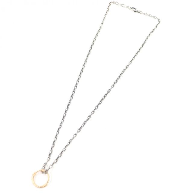 美品□GUCCI グッチ 461997 ウロボロス AG925 AU750 アクセサリー チェーンネックレス シルバー ゴールド イタリア製 総重量17.83g_2